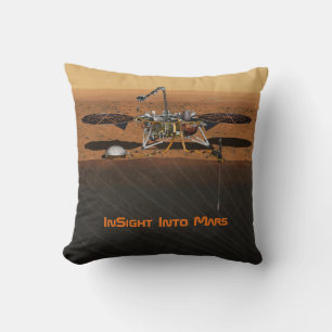 InSight Mars Lander Mission Throw Pillow