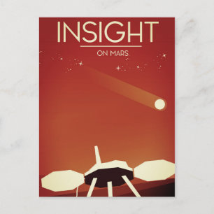 Insight Mars Lander Space Art Postcard