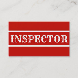 Inspector Business Card