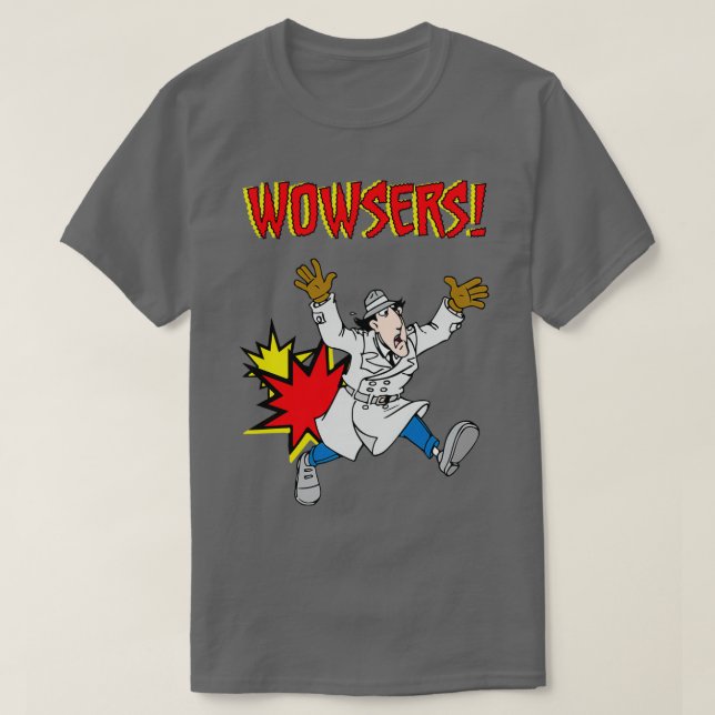 Inspector Gadget Wowzers Always on Duty Funny Humo T-Shirt (Design Front)