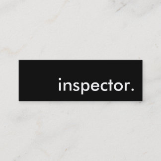 inspector. mini business card