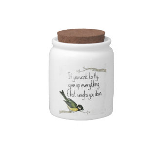 Inspiration and encouragement candy jar