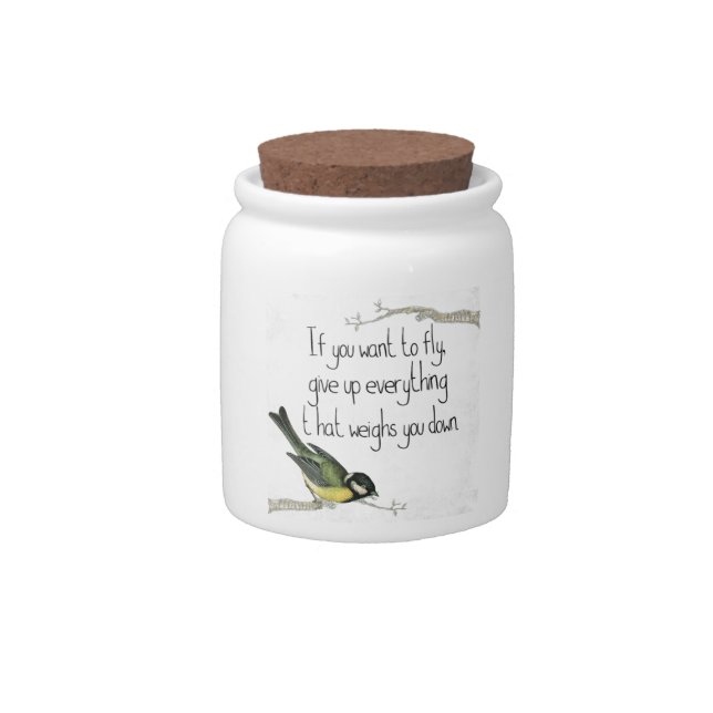 Inspiration and encouragement candy jar (Front)