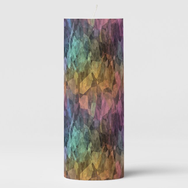 inspiration antechamber - rainbow crystal : pillar candle (Front)