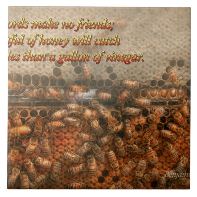 Inspiration - Apiary - Bee's - Sweet success Ceramic Tile (Front)
