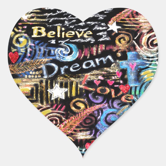 INSPIRATION   Believe, Dream, Love Stickers