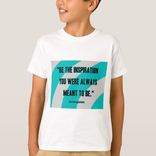 Inspiration Boy's White Basic T Shirt (Front)