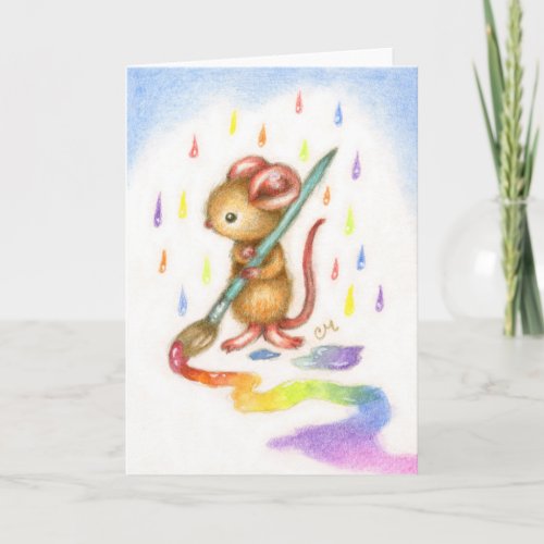 Inspiration - Cute Mouse Art Card