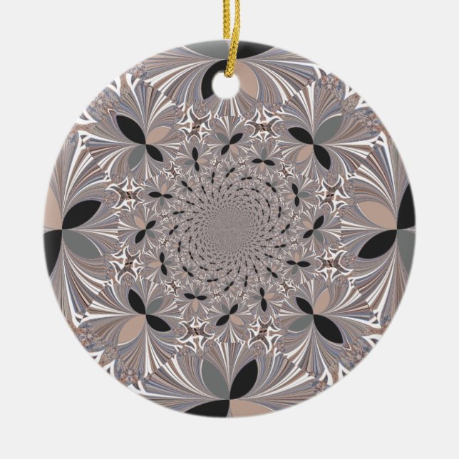 Inspiration Flower Ceramic Ornament (Front)