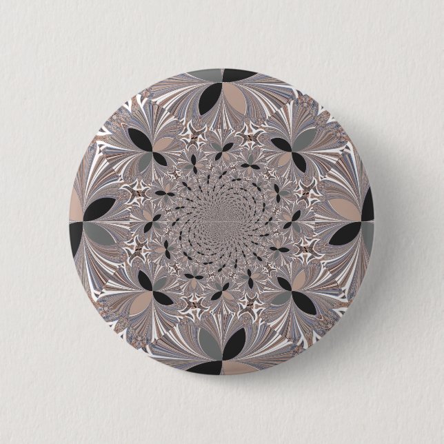 Inspiration Flower Pinback Button (Front)