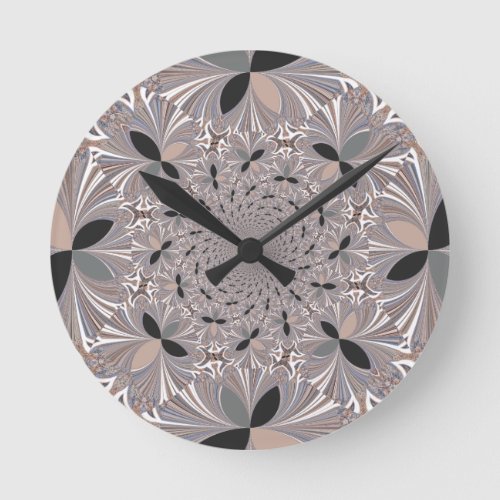 Inspiration Flower Round Clock