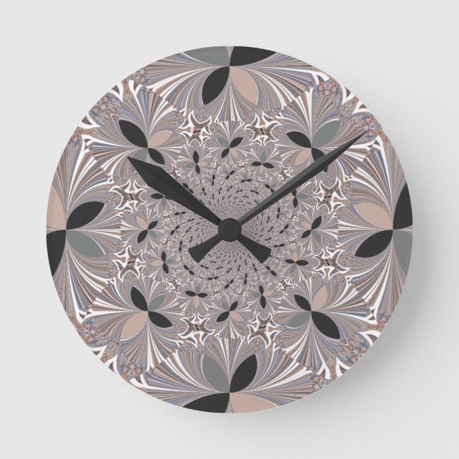 Inspiration Flower Round Clock (Front)