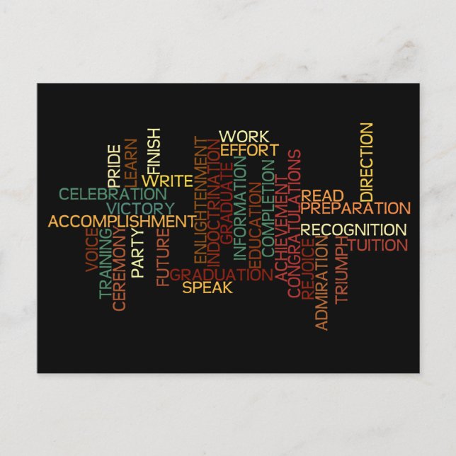 Inspiration for Student in College or High School Postcard (Front)