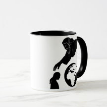 Inspiration God Reaching to Earth Minimalist