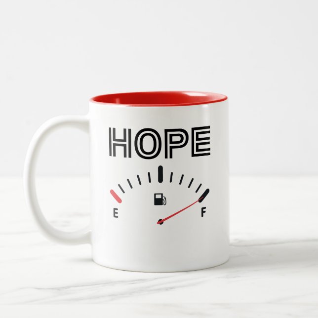 Inspiration Hope Full  Two-Tone Coffee Mug (Left)