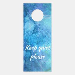Inspiration in progress, keep quiet please door hanger