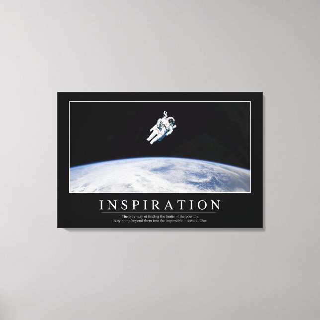 Inspiration: Inspirational Quote Canvas Print (Front)