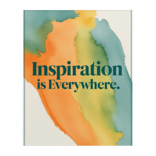 Inspiration Is Everywhere Acrylic Print