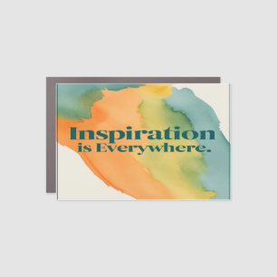 Inspiration Is Everywhere Car Magnet