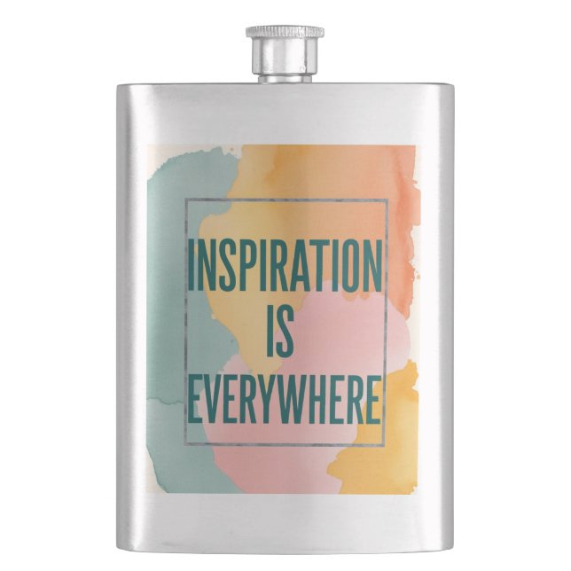 Inspiration Is Everywhere Flask (Front)