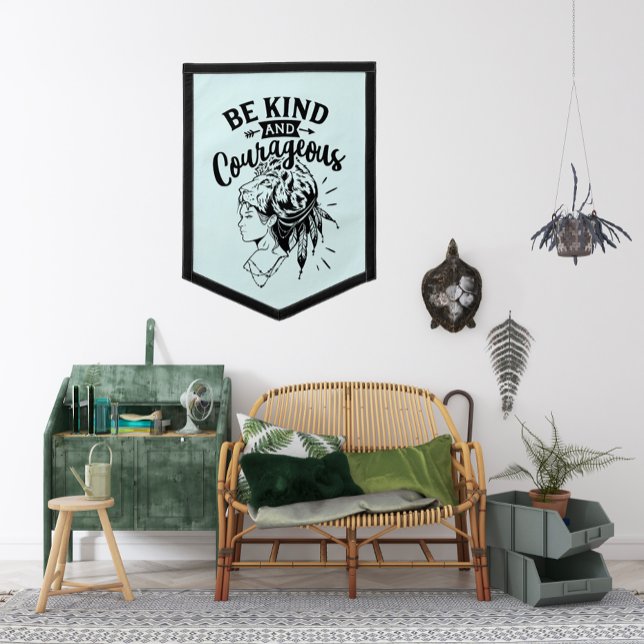 inspiration kind courageous word art pennant (Creator Uploaded)