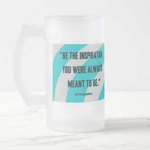 Inspiration Large Frosted Glass Mug