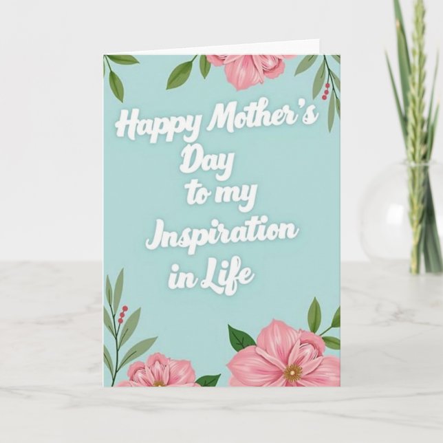Inspiration Mothers Day Card (Front)