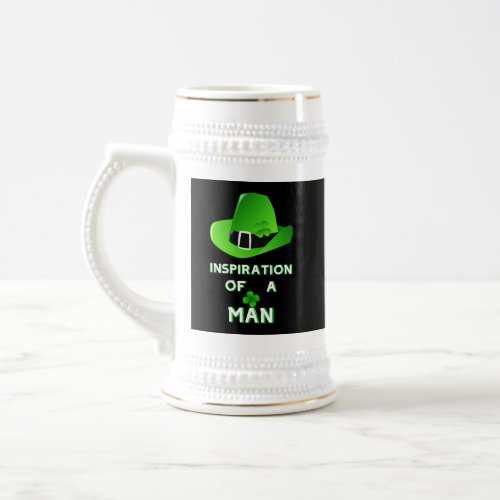 Inspiration Of A Man 17 Day Saint March Patricks Beer Stein