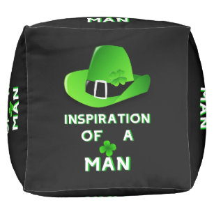 Inspiration Of A Man 17 Day Saint March Patricks Pouf