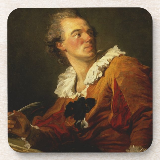 Inspiration (oil on canvas) drink coaster (Front)