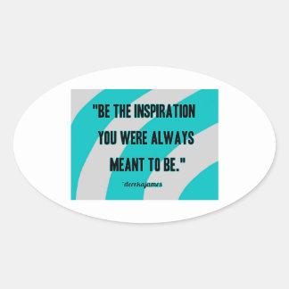 Inspiration Oval Sticker