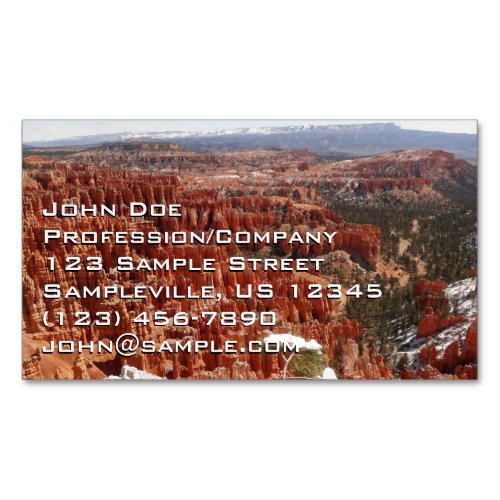 Inspiration Point at Bryce Canyon I Business Card Magnet