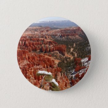 Inspiration Point At Bryce Canyon I Button by mlewallpapers at Zazzle