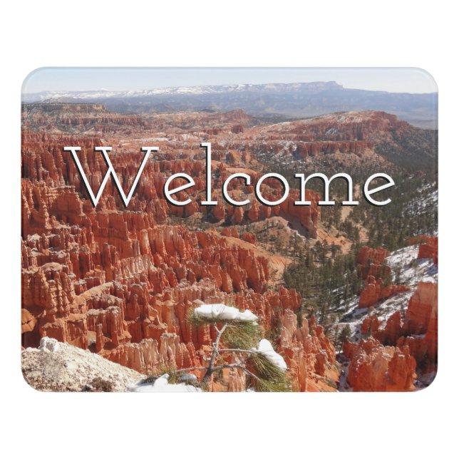 Inspiration Point at Bryce Canyon I Door Sign (Contemporary Front)