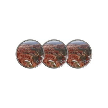 Inspiration Point At Bryce Canyon I Golf Ball Marker by mlewallpapers at Zazzle