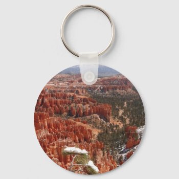 Inspiration Point At Bryce Canyon I Keychain by mlewallpapers at Zazzle