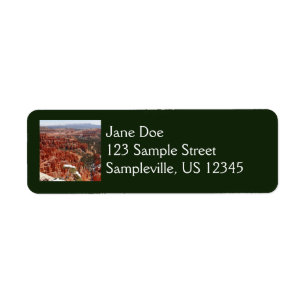 Inspiration Point at Bryce Canyon I Label