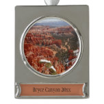 Inspiration Point at Bryce Canyon I Silver Plated Banner Ornament