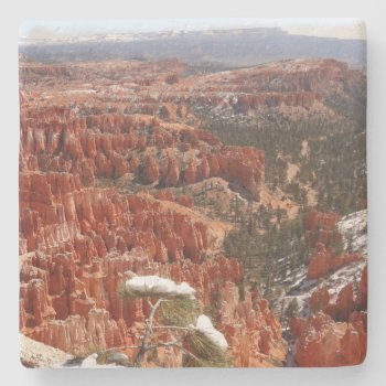 Inspiration Point At Bryce Canyon I Stone Coaster by mlewallpapers at Zazzle