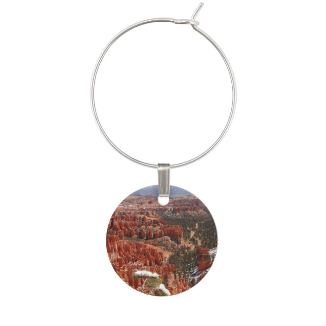 Inspiration Point at Bryce Canyon I Wine Charm (Front)