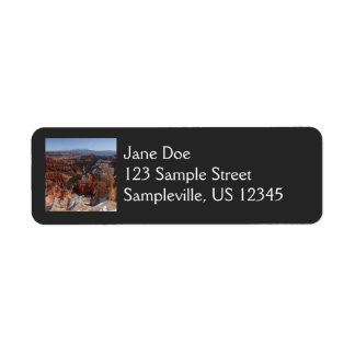 Inspiration Point at Bryce Canyon II Label