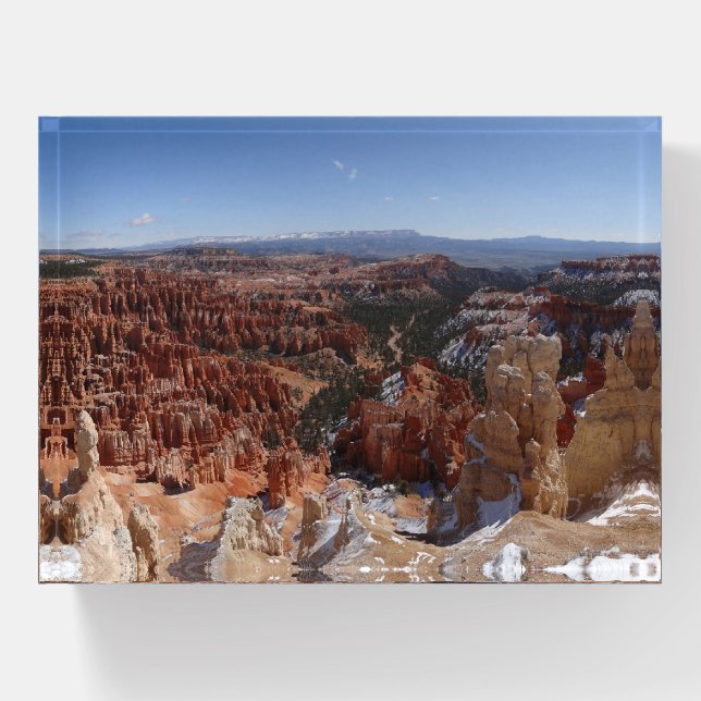 Inspiration Point at Bryce Canyon II Paperweight (Front)