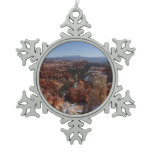 Inspiration Point at Bryce Canyon II Snowflake Pewter Christmas Ornament