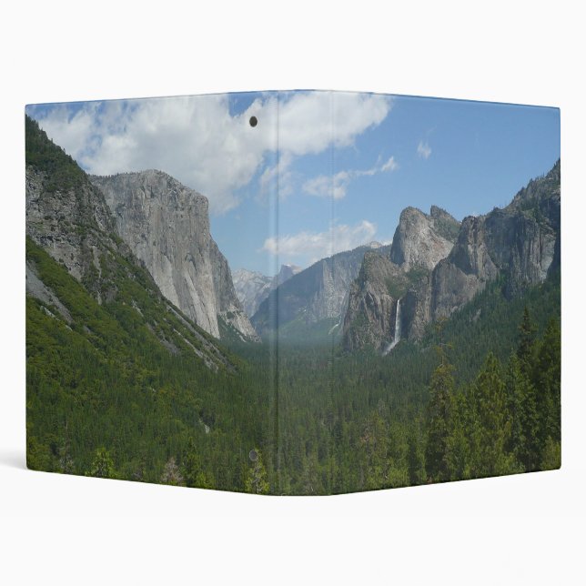 Inspiration Point in Yosemite National Park 3 Ring Binder (Background)
