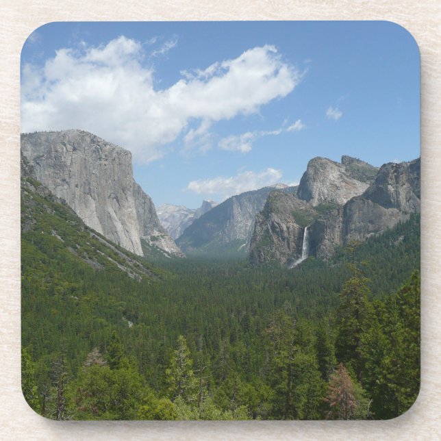 Inspiration Point in Yosemite National Park Beverage Coaster (Front)