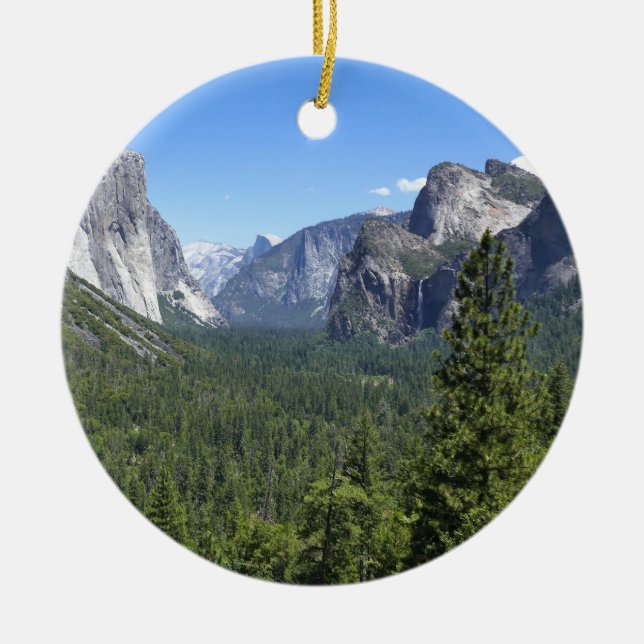 Inspiration Point in Yosemite National Park Ceramic Ornament (Front)