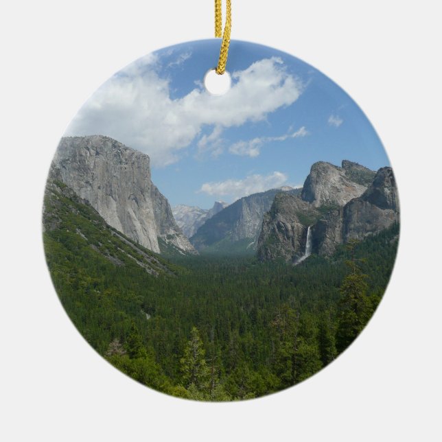 Inspiration Point in Yosemite National Park Ceramic Ornament (Front)