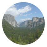 Inspiration Point in Yosemite National Park Classic Round Sticker