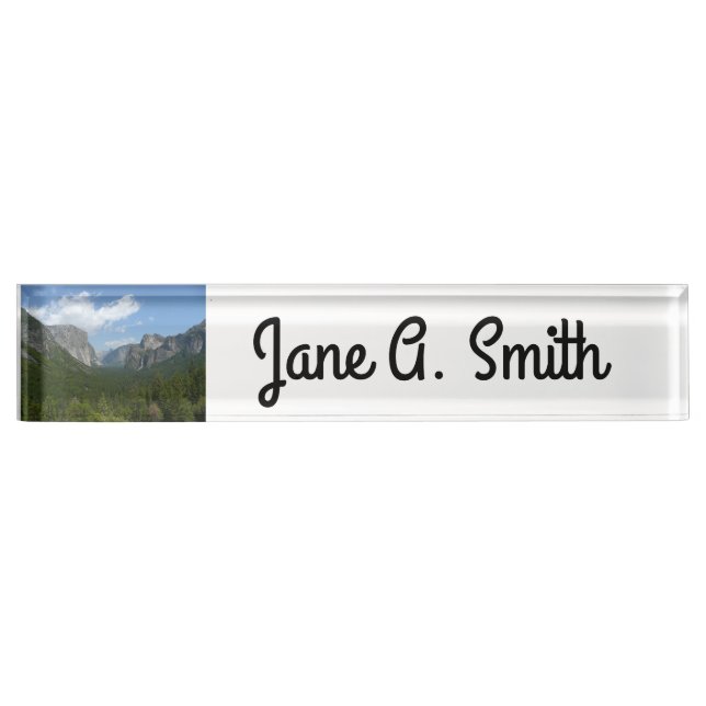 Inspiration Point in Yosemite National Park Desk Name Plate (Front)
