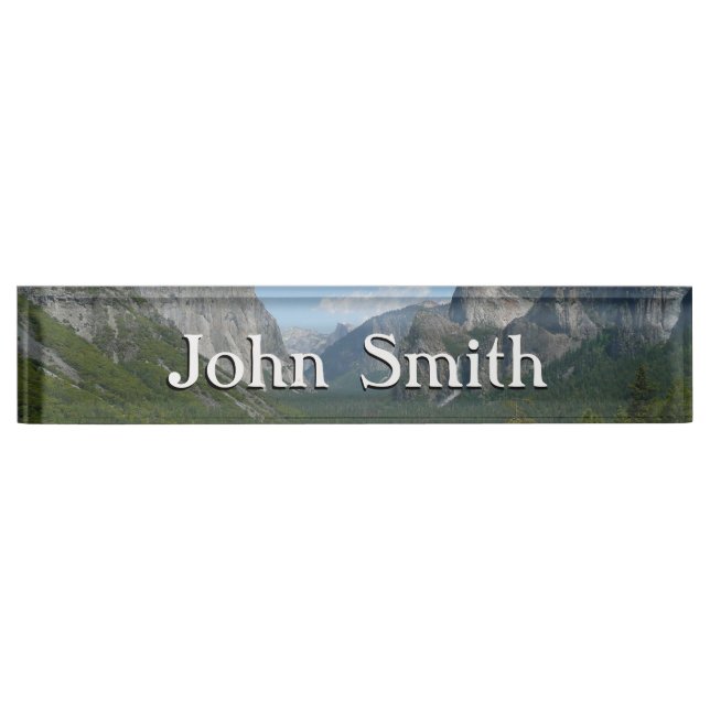 Inspiration Point in Yosemite National Park Desk Name Plate (Front)